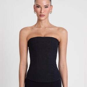 Leau 'Muse' Mesh Strapless Corset Top